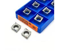 10PCS CCGT09T302 CCGT09T308 Internal Turning Tool Aluminum Insert Turning Insert Lathe Tools CNC Cutting Tool(CCGT09T302-AK H01)