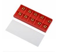 10pcs CCMT060204-HM YBC251 Lathe CNC Carbide Inserts 10pcs 10 Pack Stainless Steel Ccmt060204-Hm Easy to.Exquisite Craftsmanship for Processing Steel