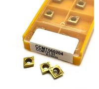 10PCS CCMT060204 KT6020 Universal Hard Alloy KT15 CNC Lathe Machine Tool Accessories Turning(CCMT060204 KT6020)