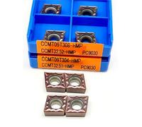 10PCS CCMT09T304 CCMT09T308 HM9030 External Turning Inserts Milling Inserts Carbide CNC CCGT 09T304 Hard Alloy Blade(CCMT09T304 HM9030)