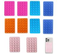 10pcs Cell Phone Suction Cup, Suction Phone Holder Packs, Silicone Sticky Things for The Back of Your Phone Multipurpose Sticky Grip Phone Sucker Pad for Shower Mirror Glass Wall Car Selfies Videos