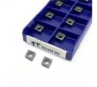 10PCS Cemented Carbide Insert 060204 LT10 Internal Turning Tool 060204 CNC Parts Cutting Tool