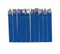 10Pcs Cemented Carbide Lathe Tools Metal Cutting Set High Hardness and for Heavy Ideal Ordinary Lathes Semi Automatic