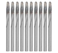 10Pcs Cemented Carbide Twist Drill Bits 5.5mm Diameter, Tungsten Steel for Stainless Steel - High Wear Resistance, Double Spiral Chip Removal, Ideal for Metal Drilling