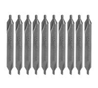 10Pcs Center Drill Bit HSS A Type for Die Stainless Steel All Ground Spiral Positioning 1.5mm High Speed Steel Precision Drilling Tools for Bench Drills Milling Machines