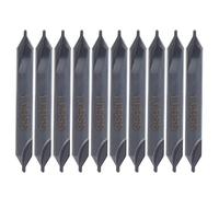 10Pcs Center Drill Bit HSS A-Type for Die Stainless Steel All-Ground Spiral Positioning 1mm