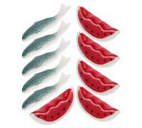 10pcs Ceramic Chopstick Rest Japanese Style Cute Tableware Holder | Cartoon Shape, Lightweight Compact Design, Easy to Clean, for Kitchen Family Dinners and Tableware