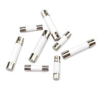 10pcs Ceramic Fuse 5x20mm & 6x30mm - 250V, 0.5A to 30A, Reliable Circuit Protection(6A,6x30mm)