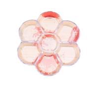 10PCS Ceramic Imitation Plum Blossom Palette Plastic Watercolor Painting Traditional Chinese Painting Compartments Pigment Palette For Painting And Art Painting(Transparent)