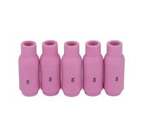 10Pcs Ceramic Nozzle Cups Set 10N46 to 10N50 High Temp Resistant TIG Welding Torch Accessories for WP17 WP18 WP26 with 5 Sizes 1/4 to 1/2 Inch Welding Nozzles (Mouth 8mm 10N49(5#))