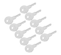 10pcs Ch751 Rv Replacement Key for Push Locks and Utility Carts | Alloy Silver, Portable Convenience for Travel and Outdoor Adventure, High Recognition Shape for Easy Identification