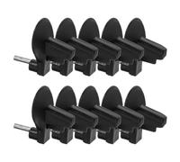10pcs Chainsaw Chain Catcher Replacement Part for Gasoline Chainsaws | Black Plastic and Iron Build, Broad Compatibility, Precision Design, Safety Device, Convenient Installation
