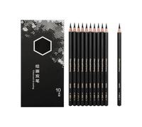 10Pcs Charcoal Pencils Set for Sketching Drawing Artists Art Supplies Wood Sketch Pencil for Students Beginner Charcoal Pencils