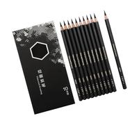 10Pcs Charcoal Pencils Set for Sketching Drawing Artists Art Supplies Wood Sketch Pencil for Students Beginner Professional Sketching Pencils