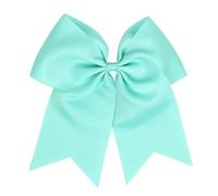 10pcs Cheerleading Bow 8 Inch Large Cheer Hair Bows With Ponytail Holder For Softball Cheerleader Outfit Uniform(Color 3)