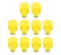 10Pcs Chicken Water Nipples, Automatic Poultry Drinking, Plastic Yellow Watering Nipples Kit for Chickens, Ducks, Quail, Duck, Geese, Turkeys