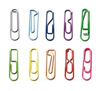 10Pcs Childproof Enumerated Metal Clamps Educational Writing Materials for Teaching Math and Sorting Records Kids Learning Paper Clamps