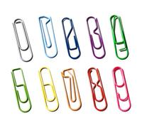 10Pcs Childproof Enumerated Metal Clamps Educational Writing Materials for Teaching Math and Sorting Records Permanent Metal Paper Clamps