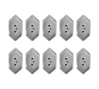 10Pcs Childproof Outlet Cover for Brazil Chile Italy Standard Socket Plug Protectors Soft Silicone Design Soft Silicone Childproof Socket Protectors