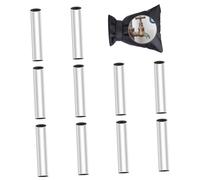 10PCS Chloroprene Spume Pipe Sleeves for Solar Heating Arrangements Outdoor Piping Against Freeze Insulation with Aluminum Layer Freeze Proof Pipe Insulation for Outdoor Conduits