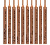 10Pcs Christian Leather Bookmark Inspirational Bible Verse Book Marks Bible Bookmarks Handmade Page Markers for Men Women Reading Bookworm Book Lovers Teachers Readers Church