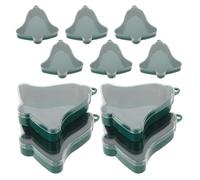 10pcs Christmas Bell Treat Boxes, 10 Reusable Candy Containers | Fillable Design for Chocolates and Sweets, Festive Hanging Décor, Suitable for Crafters, Hosts, Stocking Stuffers
