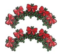 10pcs Christmas Brooch Enamel Mistletoe Metal Badge Pin Cartoon