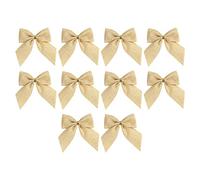 10PCS Christmas Decorations Bows Various Styles Bows Fabric Christmas Tree Garland Accessories Decoration Party Decorations For Family Holiday Xmas Tree Cover for Presents and Party
