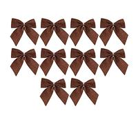 10PCS Christmas Decorations Bows Various Styles Bows Fabric Christmas Tree Garland Accessories Decoration Party Decorations For Family Holiday Xmas Tree Cover for Presents and Party