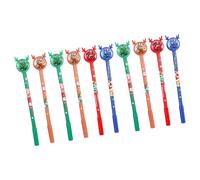 10Pcs Christmas Gel Pen for Writing Note Taking 0.5MM Tip Quick Drying Ergonomic Grip Inks Pens for School Assorted Color Pen