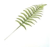 10Pcs Christmas Glitter Leaves Stems,30cm Artificial Fern Leaf for Christmas Tree Decoration,7 Colors of Artificial Leaves for Wedding Xmas Decoration (Green)