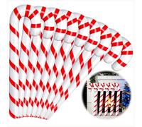 10PCS Christmas Inflatable Candy Canes, 35 Inch Large Candy Cane for Indoor Outdoor Holiday Yard Decorations