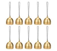 10pcs Christmas Metal Small Copper Bell Tree Pendant Decoration Xmas Party Wind Chimes Diy Material Crafts Accessories for Wedding,Decoration