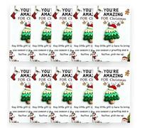10pcs Christmas Pocket Hug,Little Pocket Christmas Hug,Mini Santa Snowman With Heartwarming Cards, Positive Gift Xmas Party Favors,Emotional Supports Tokens for Coworkers, Staff & Friends (7)