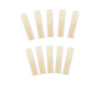 10pcs Clarinet Reeds Set Bb Tone Strength 2.5 For Clarinet Professionals Beginner Woodwind Instrument Accessories (Color : White clarinet reed)