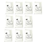 10Pcs Class of 2025 Graduation Candy Cookie Gift Bags Buffet Treat Bag Congrats Graduate Paper Treat Gift Bag 15x21cm Adhesive Bags