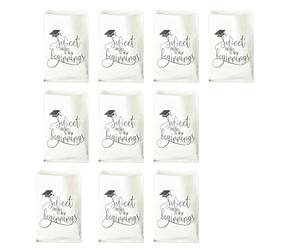 10Pcs Class of 2025 Graduation Candy Cookie Gift Bags Buffet Treat Bag Congrats Graduate Paper Treat Gift Bag 15x21cm Adhesive Bags