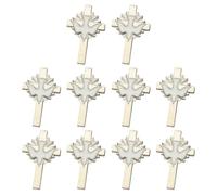 10Pcs Classical Bird Crucifix Accent Brooch Alloy Corsage Pin Comfortable Wear for Special Occasions Memorial Daily Use Elegant Chest Pin