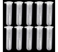 10Pcs Clear 10 x 5 ml Plastic Measuring Cylinder Centrifuge Tube Laboratory Test W/Lid High-Speed Centrifuge Tubes Lab Tubes