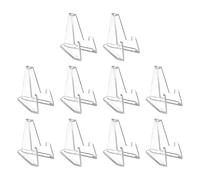 10pcs Clear Acrylic Coin Display Stand Holders Small Easel Rack Card Commemorative Challenge Coin Holder Support Acrylic Display Stands Large