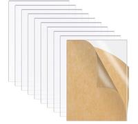 10pcs Clear Acrylic Sheet Perspex Sheet 2mm Transparent Square Panel for Picture Frame, Glass Replacement Signs 150 * 100mm