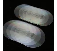 10Pcs Clear Acrylic Sheets, Blanks Circles for Painting, Decoration Aesthetic Polishing Wall Transparent Writing Discs for DIY Crafts Party Wall Room Decor (CDs Shape)