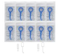 10Pcs Clear Aligner Removal Tool Kit - Portable Retainer Remover Hook for Invisible Braces, Aligners & Retainers - Easy Pull Tool Kit(Bule)