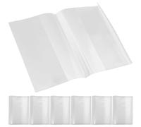 10pcs Clear Book Covers Adjustable Width for Books Plastic Protective Cover School Students Textbook for Notebooks,Textbooks