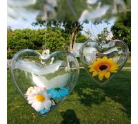 10pcs Clear Hanging Bauble Balls for Christmas Tree and Party Crafting (6CM)