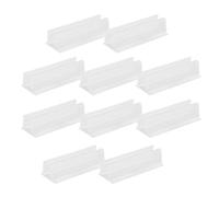 10pcs Clear LED Strip Mounting Clips - Waterproof Adhesive Neon Rope Light Holder Brackets for 10mm Strips | Indoor Outdoor Mounting Clamps for Kitchen, Garden, Pathway, Holiday & Christmas Lighting S