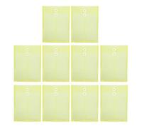 10Pcs Clear Legal Size Envelopes with String Closure Large Capacity Expandable File Folders Bag File Document Organizers Academic Case