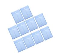 10Pcs Clear Legal Size Envelopes with String Closure Large Capacity Expandable File Folders Bag File Document Organizers Office Supplies