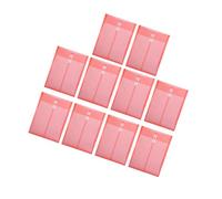 10Pcs Clear Legal Size Envelopes with String Closure Large Capacity Expandable File Folders Bag File Document Organizers Office Supplies