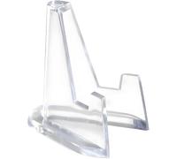 10Pcs Clear Mini Acrylic Easel Coin Display Stand, 2025 Upgraded Acrylic Clear Coin Stands Trading Card Display Stand Mini Card Holder for Cards Coins Medals Handicrafts Collectibles Display 1.42 inch